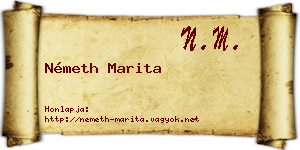Németh Marita névjegykártya